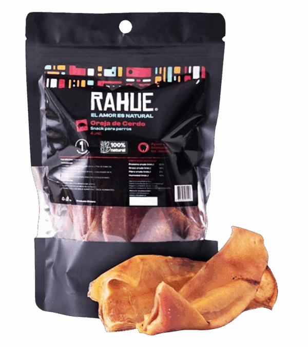 pack 4 orejas de cerdo naturales para perros 🐾🥓