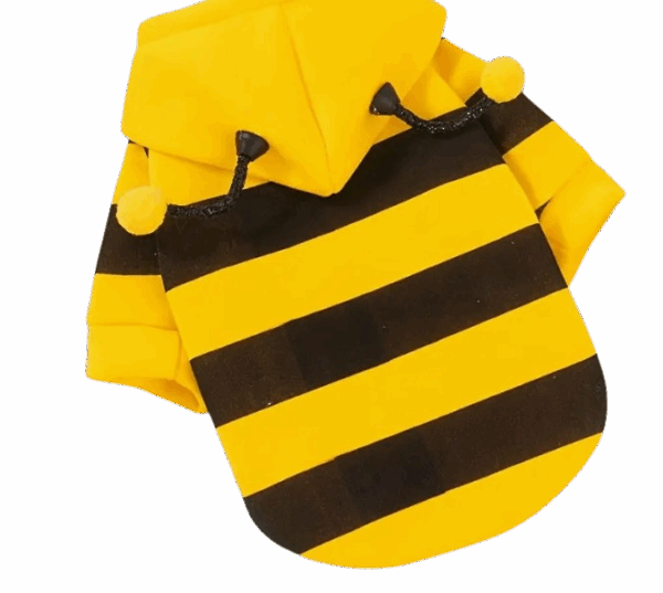 sweter con temática de abeja para mascotas