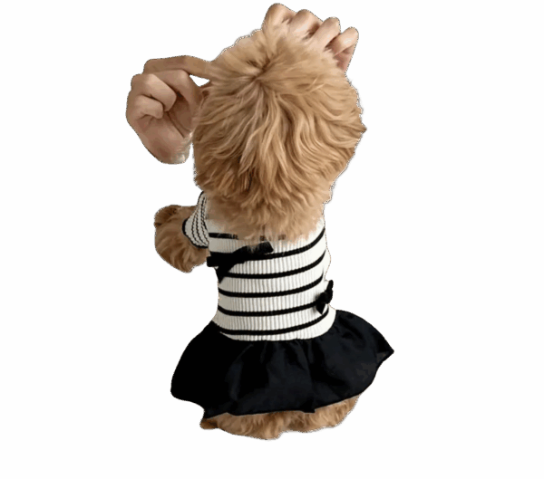 vestido para mascotas a cuadros
